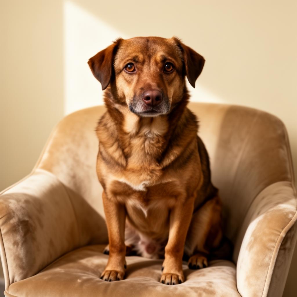Cachorro de resgate do programa de adoção PETZOYDE